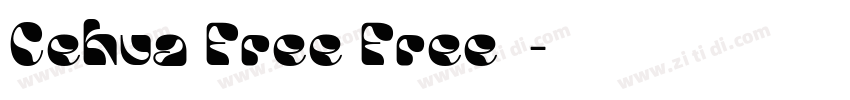 Cehua Free Free字体字体转换